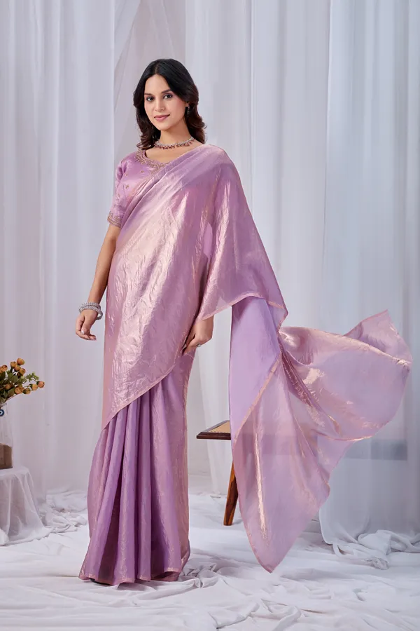 Lavender_Fancy_Satin_Saree_With_Blouse_For_Women