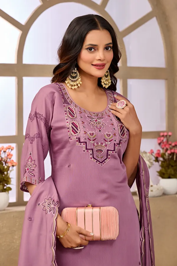 Mauve_Roman_Fancy_Lining_Straight_Suit_Set_For_Women