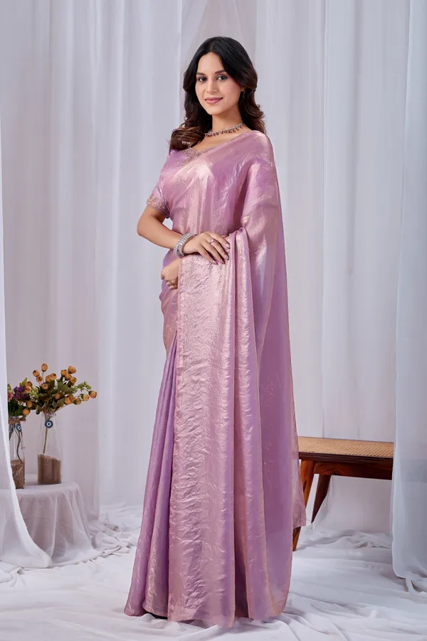 Lavender_Fancy_Satin_Saree_With_Blouse_For_Women