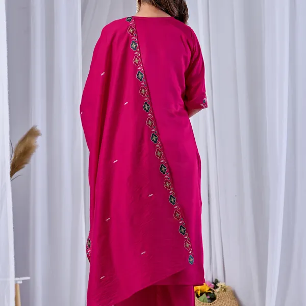 Magenta_Gaji_Cotton_Straight_Kurta_Set_For_Women