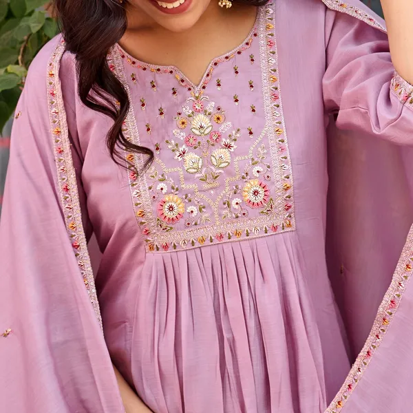 Lilac_Mal_Chanderi_Anarkali_Suit_Set_For_Women