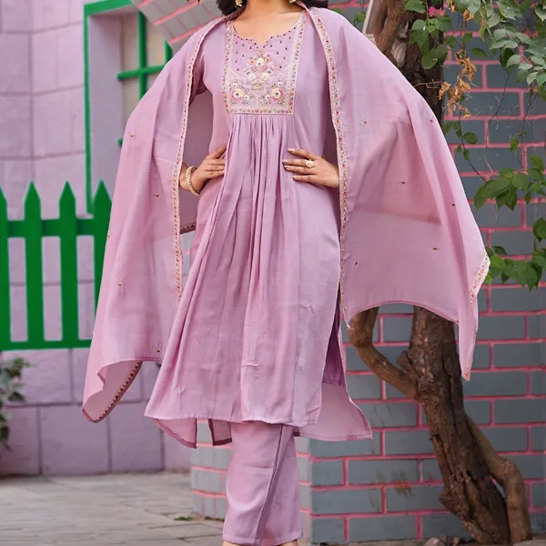 Lilac_Mal_Chanderi_Anarkali_Suit_Set_For_Women