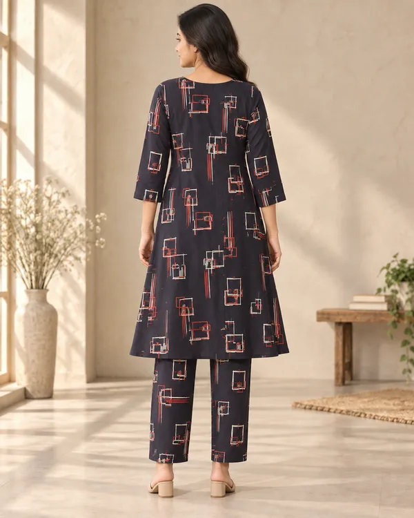 Black_Heavy_Rayon_A-Line_Kurta_Set_For_Women
