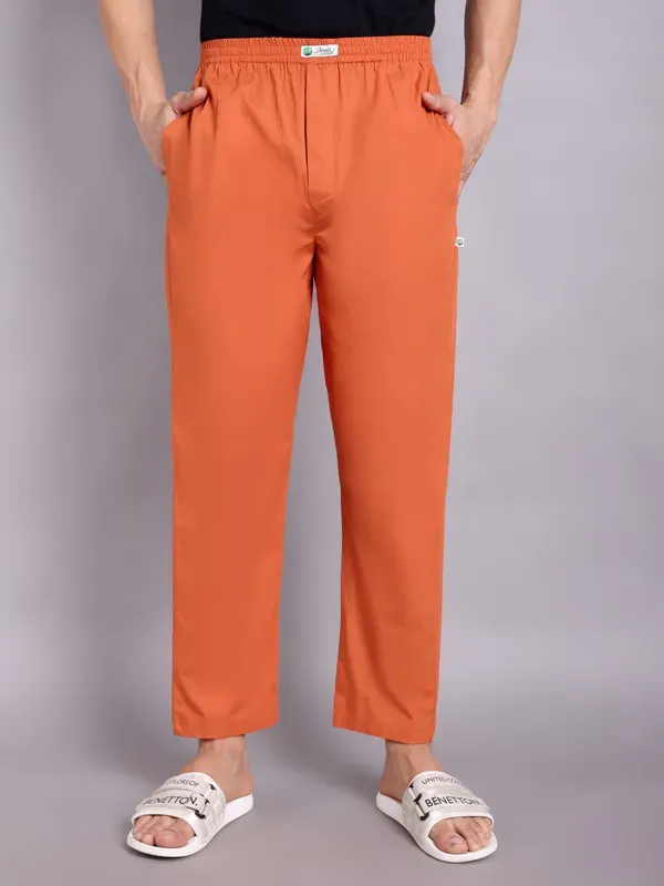 Mens_Orange_Solid_Modern_Realxed_Pajama
