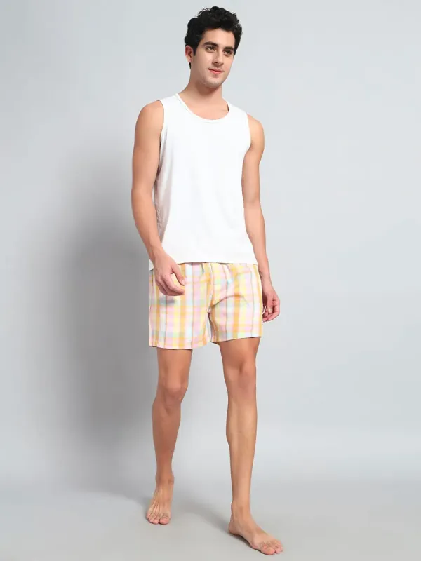 Orange_Yellow_Check_Modern_Relaxed_Boxer_Shorts_For_Men