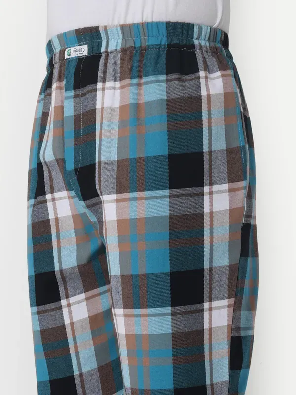 Minjar_Men_S_Checkered_Lounge_Pants_Blue_Black_White_Plaid_Elastic_Waist_More