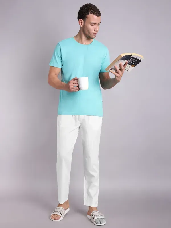 Mens_Off_White_Self_Designed_White_Pajama
