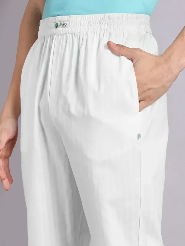 Mens_Off_White_Self_Designed_White_Pajama