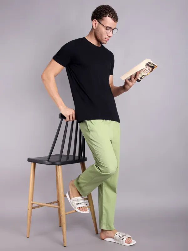 Mens_Sage_Green_Solid_Modern_Realxed_Pajama