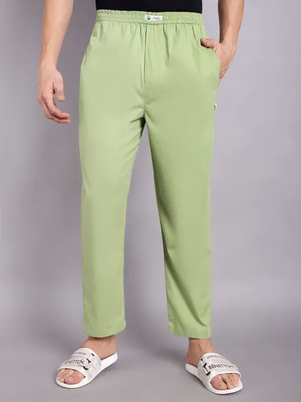 Mens_Sage_Green_Solid_Modern_Realxed_Pajama