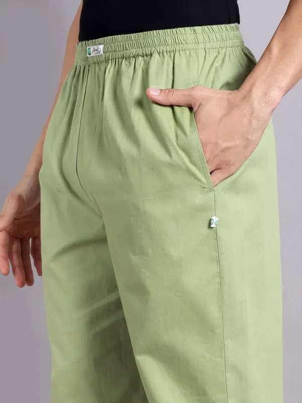 Mens_Sage_Green_Solid_Modern_Realxed_Pajama