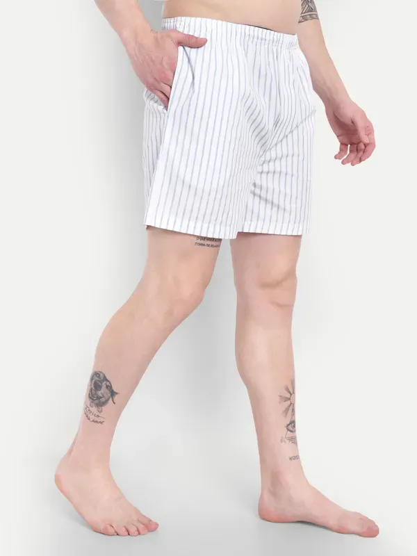 White_Royal_Blue_Cathrin_Stripe_Modern_Relaxed_Boxer_Shorts_For_Men