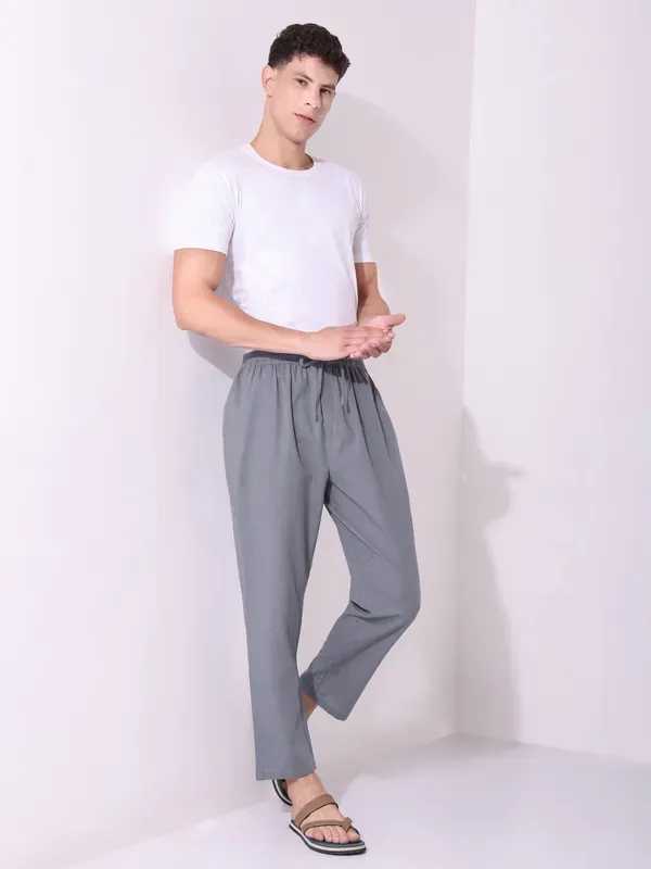 Men_S_Solid_Grey_Pure_Cotton_Pajama_Comfortable_Loungewear_Casual_Pants