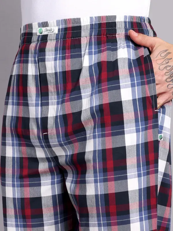 Men_S_Plaid_Pure_Cotton_Pajama_Pants_Navy_Blue_And_Red_Check_Pattern_Elas_More