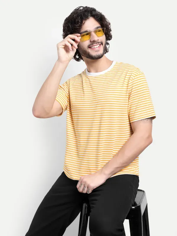 Mens_Striped_Pure_Cotton_T_Shirt_With_Contrast_Rib
