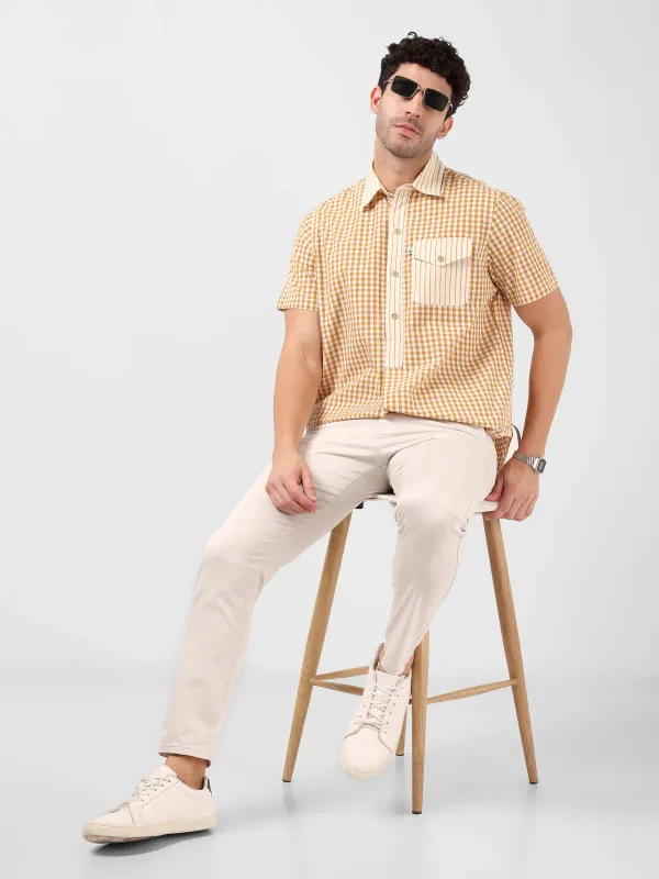 Minjar_Men_S_Cotton_Check_Kurta_Shirt_Breathable_Lightweight_Fabric_Rel_More