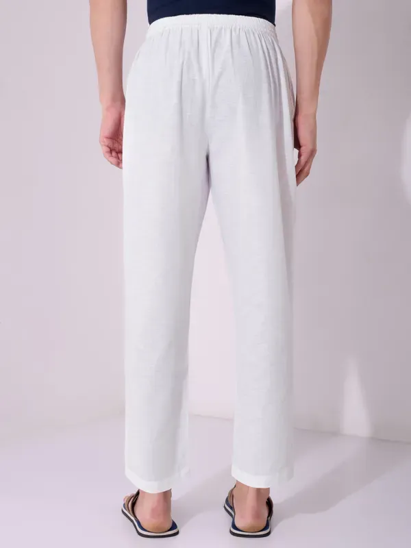 Men_S_Solid_White_Pure_Cotton_Pajama_Comfortable_Loungewear_Casual_Pant