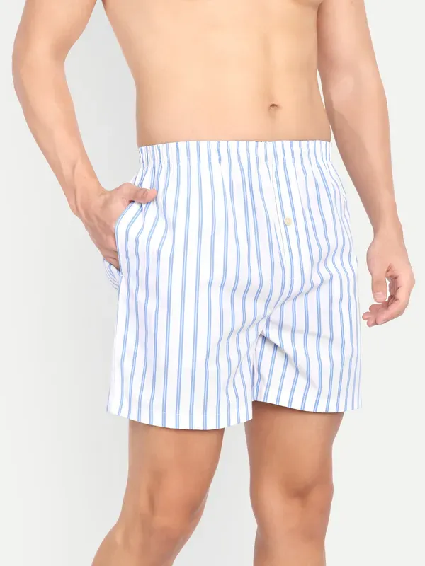Mens_Pure_Cotton_Boxer_Shorts_Blue_Stripes