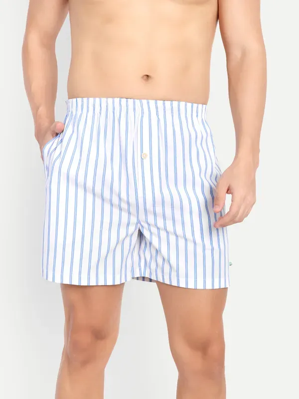 Mens_Pure_Cotton_Boxer_Shorts_Blue_Stripes