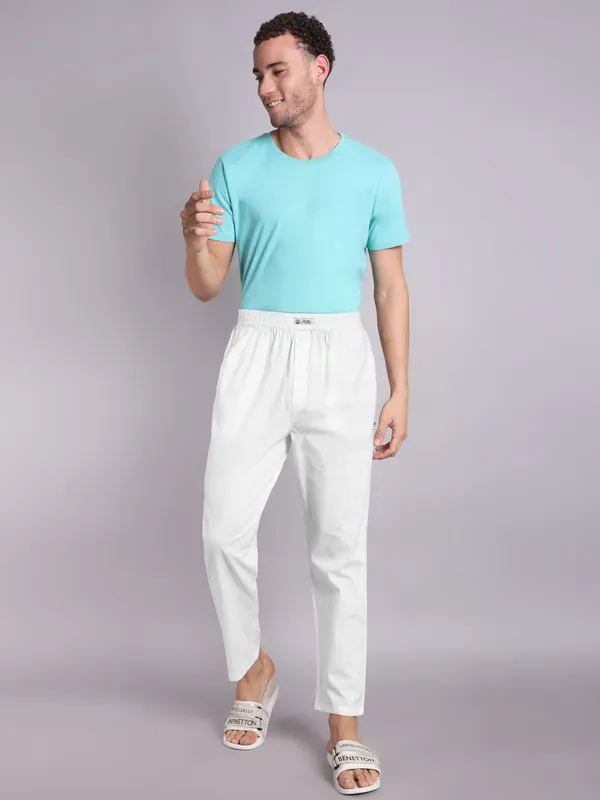 Mens_Off_White_Self_Designed_White_Pajama