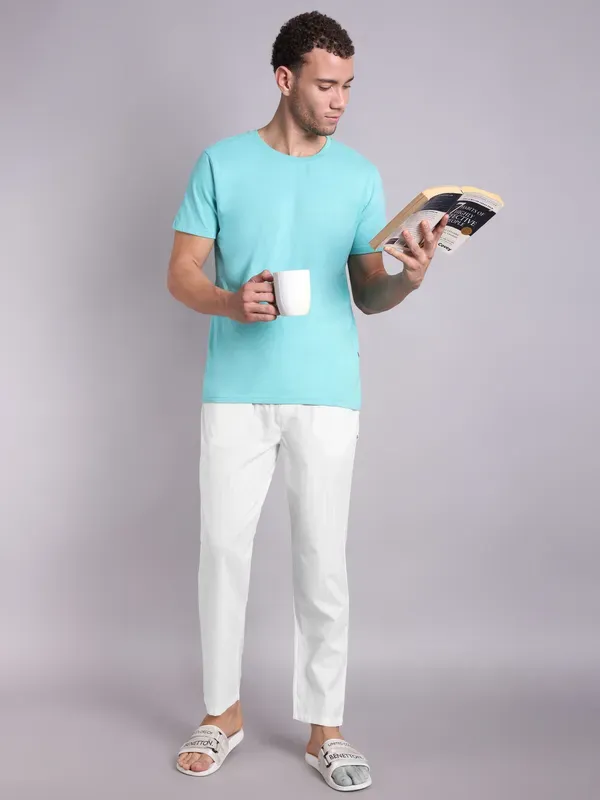 Mens_Off_White_Self_Designed_White_Pajama