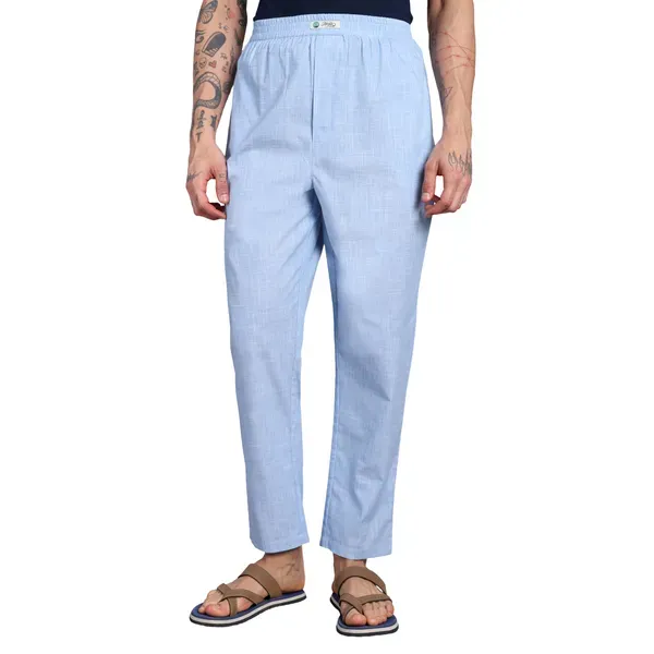 Men_S_Pure_Cotton_Pajama_Pants_Light_Blue_Elastic_Waist_Casual_Loungewea_More