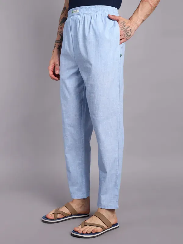Men_S_Pure_Cotton_Pajama_Pants_Light_Blue_Elastic_Waist_Casual_Loungewea_More