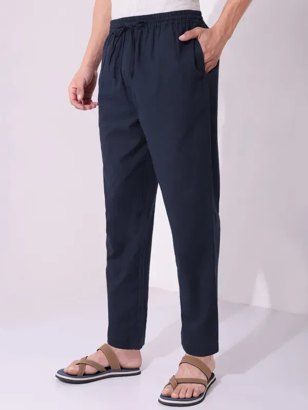 Men_S_Solid_Blue_Cotton_Pyjama_Comfortable_Loungewear_Casual_Pants_With_More
