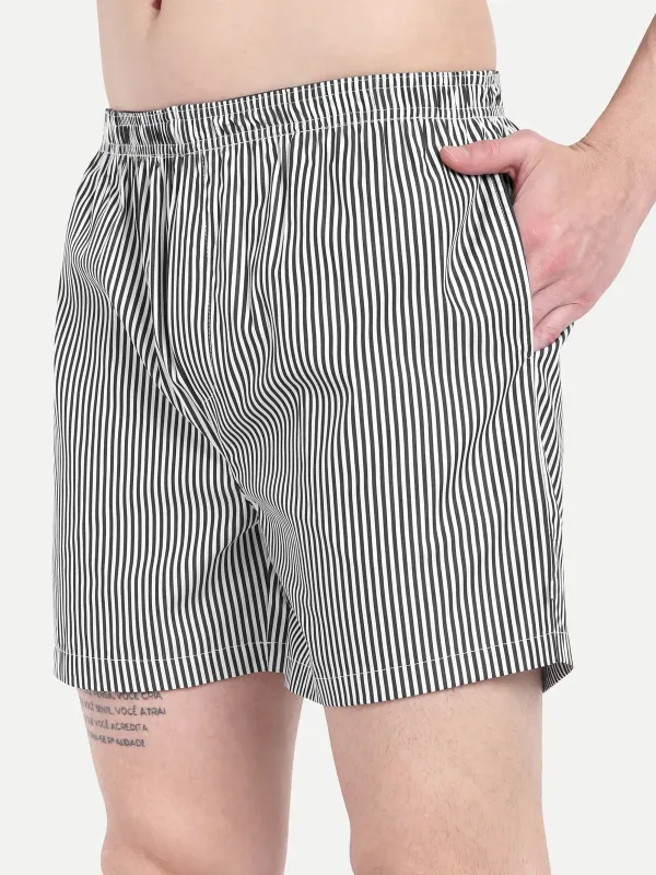 White_Black_Stripe_Modern_Relaxed_Boxer_Shorts_For_Men