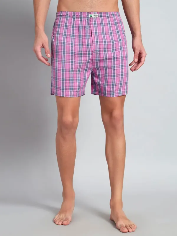 Peach_Pink_Blue_Check_Modern_Relaxed_Boxer_Shorts_For_Men
