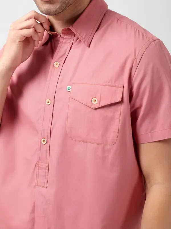 Minjar_Men_S_Solid_Cotton_Kurta_Shirt_Breathable_Fabric_Relaxed_Fit_M_More