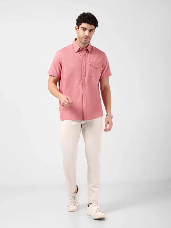 Minjar_Men_S_Solid_Cotton_Kurta_Shirt_Breathable_Fabric_Relaxed_Fit_M_More