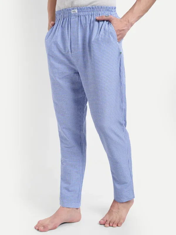 Mens_Pure_Cotton_Pajama_Blue_Check