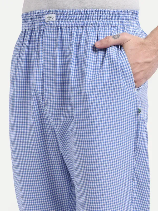 Mens_Pure_Cotton_Pajama_Blue_Check