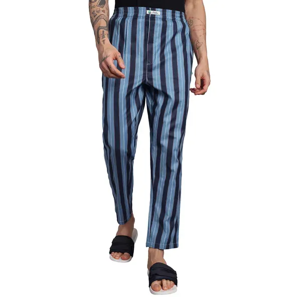 Men_S_Striped_Pure_Cotton_Pajama_Pants_Blue_And_Navy_Elastic_Waist_Ankle_More