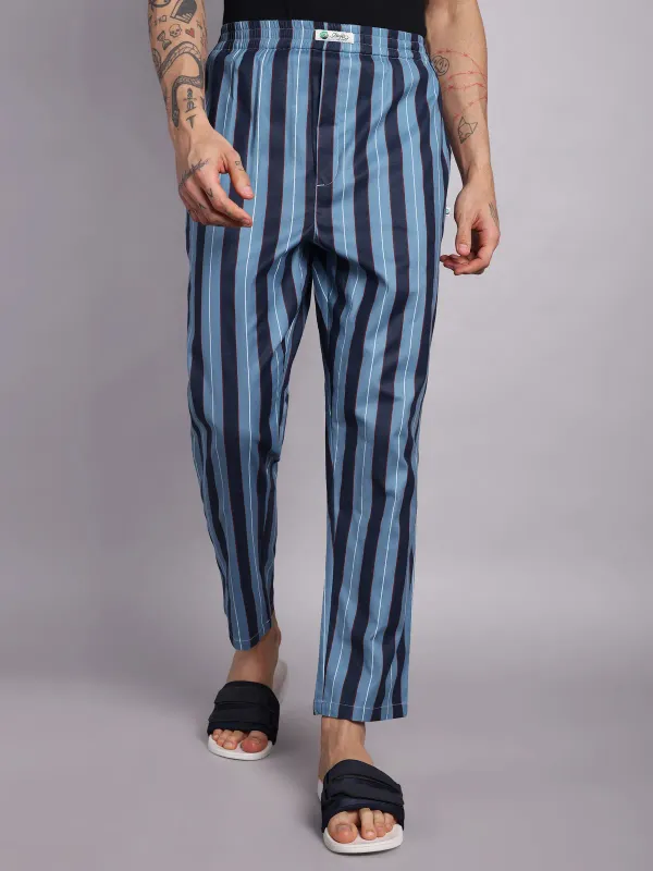 Men_S_Striped_Pure_Cotton_Pajama_Pants_Blue_And_Navy_Elastic_Waist_Ankle_More