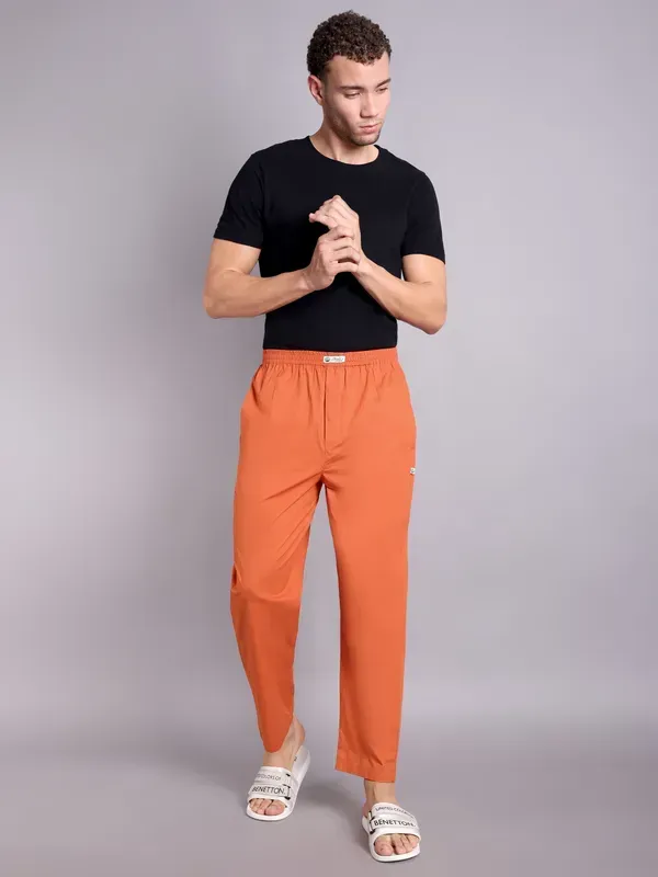 Mens_Orange_Solid_Modern_Realxed_Pajama