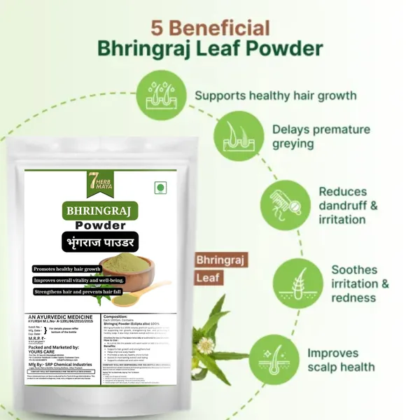 7Herbmaya_Natural_Bhringraj_Powder_helps_All_Hair_Type_hair_growth,_Skin_&_Hair_Care