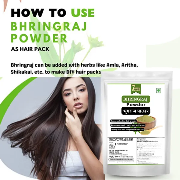 7Herbmaya_Natural_Bhringraj_Powder_helps_All_Hair_Type_hair_growth,_Skin_&_Hair_Care
