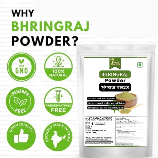7Herbmaya_Natural_Bhringraj_Powder_helps_All_Hair_Type_hair_growth,_Skin_&_Hair_Care