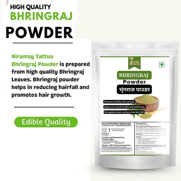7Herbmaya_Natural_Bhringraj_Powder_helps_All_Hair_Type_hair_growth,_Skin_&_Hair_Care