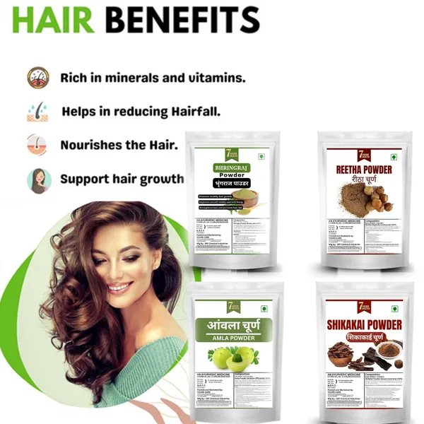 7Herbmaya_Natural_Hair_Care_&_Cleansing_Powder_Combo_|_4-in-1_Ayurvedic_Blend_of_Amla,_Reetha,_Shikakai,_Bhringraj_(100_G_Each)