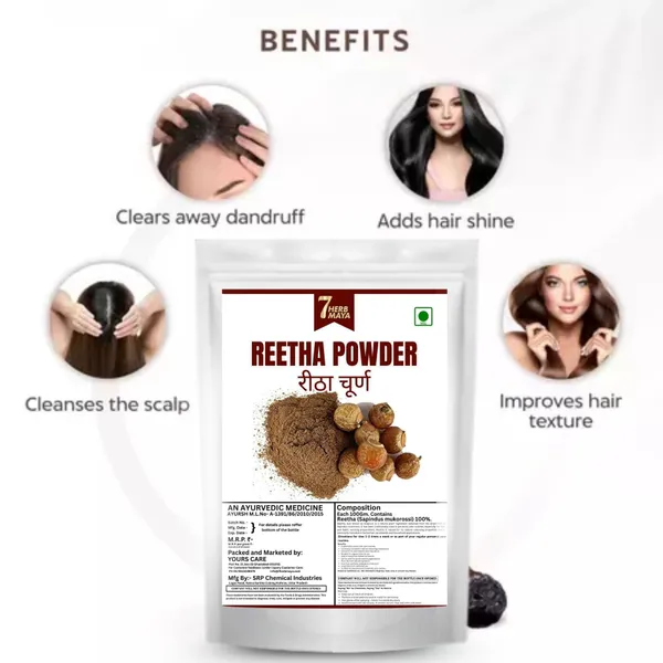 7Herbmaya_Natural_Hair_Care_&_Cleansing_Powder_Combo_|_4-in-1_Ayurvedic_Blend_of_Amla,_Reetha,_Shikakai,_Bhringraj_(100_G_Each)
