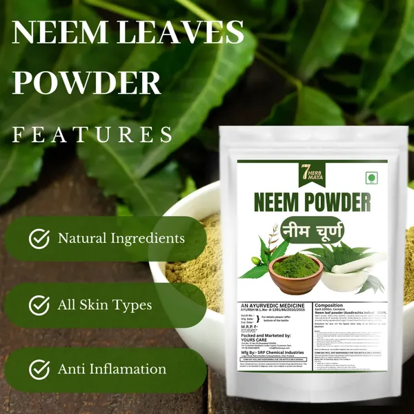 7Herbmaya_Pure_Neem_Powder_|_Supports_Acne_Control,_Skin_Detox_&_Scalp_Health__Powder_for_Eating,_Face_Pack,_Tooth,_Skin,_Hair,_Drinking