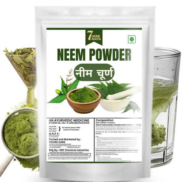 7Herbmaya_Pure_Neem_Powder_|_Supports_Acne_Control,_Skin_Detox_&_Scalp_Health__Powder_for_Eating,_Face_Pack,_Tooth,_Skin,_Hair,_Drinking
