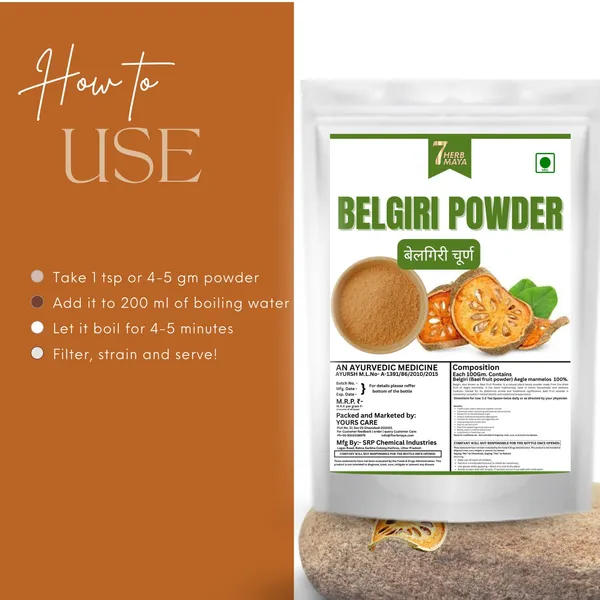 7Herbmaya_Pure_Organic_Bael_Powder_(Baelgiri/Wood_Apple/Belgiri/Aegle_Marmelos/Bael_Phal)_|_Dry_Wood_Apple_For_Digestive_Health