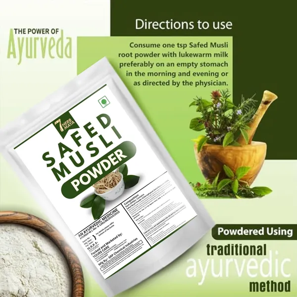 7Herbmaya_Safed_Musli_Powder_–_Natural_Ayurvedic_Helps_Supports_Vitality,_Energy_&_Stamina