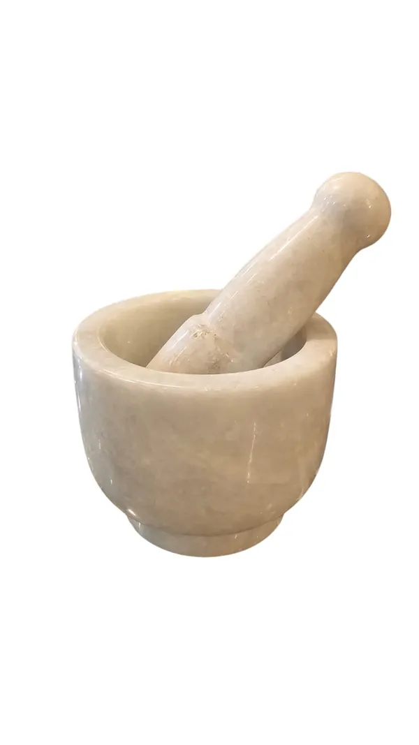 White_Marble_Mortar_And_Pestle_Set_Pooja_And_Festive_Decoration
