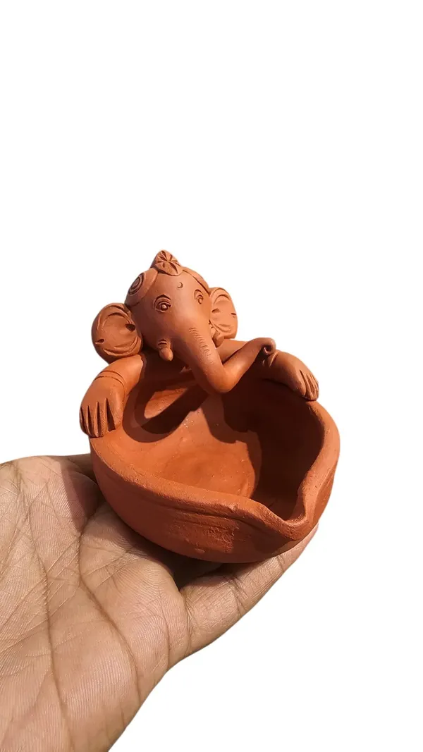 Brown_Terracotta_Ganesha_Diya_Home_Decor_And_Gifting