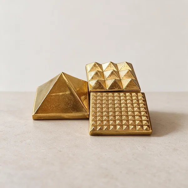 Gold_Brass__Pyramid_Set_Home_Decor_And_Meditation